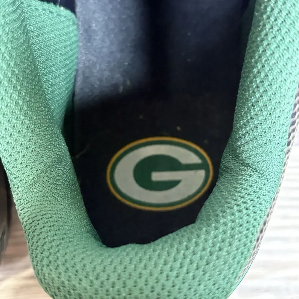 Nike 618055-012 Alpha Pro Low TD Football Cleats Green Bay Packers Men Sz 10.5